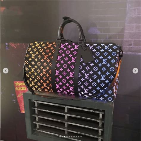 lv rainbow duffle bag